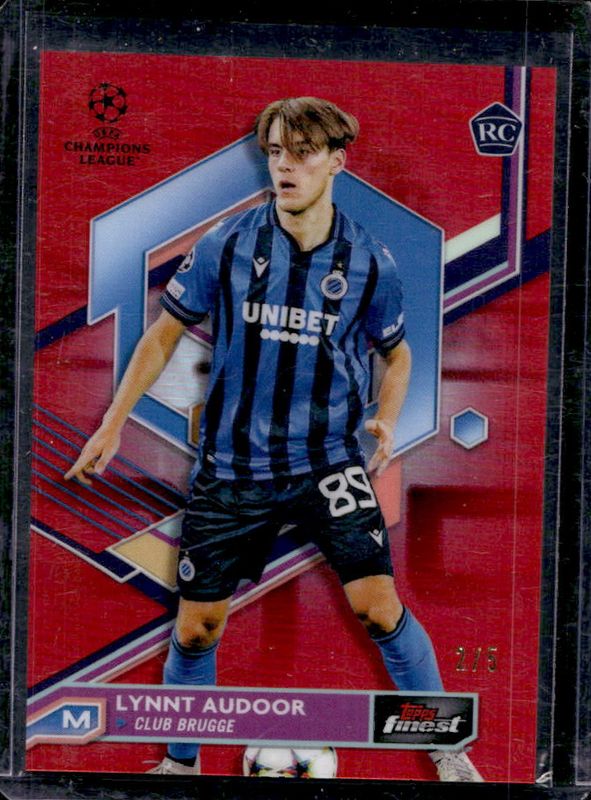 2022 Topps Finest UEFA Club Competitions #138 Red Refractor /5