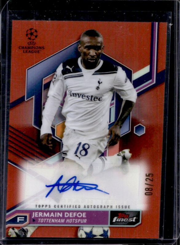 2022 Topps Finest UEFA Club Competitions #A-JD Autographs - Orange Refractor /25