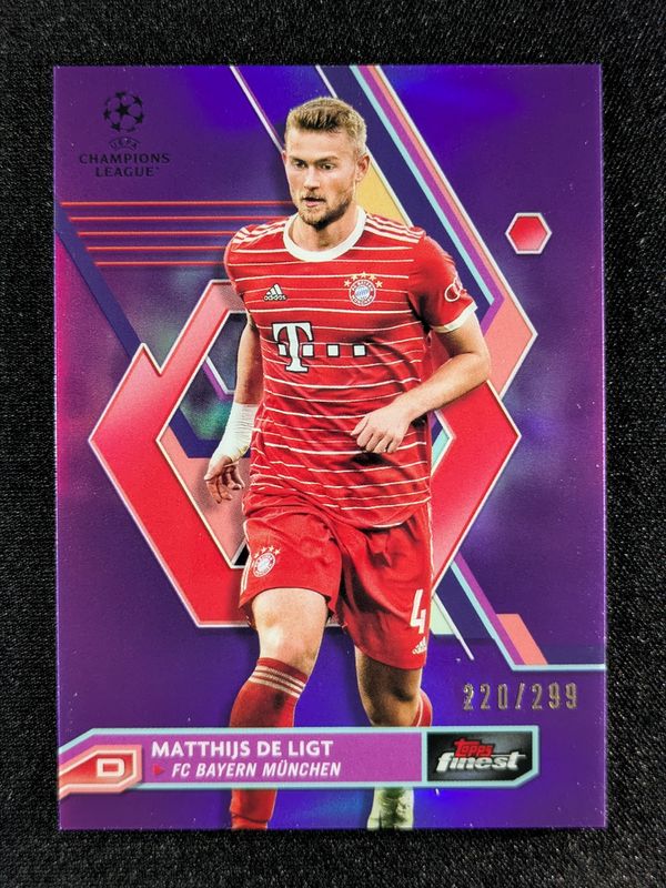 2022 Topps Finest UEFA Club Competitions #56 Purple Refractor /299