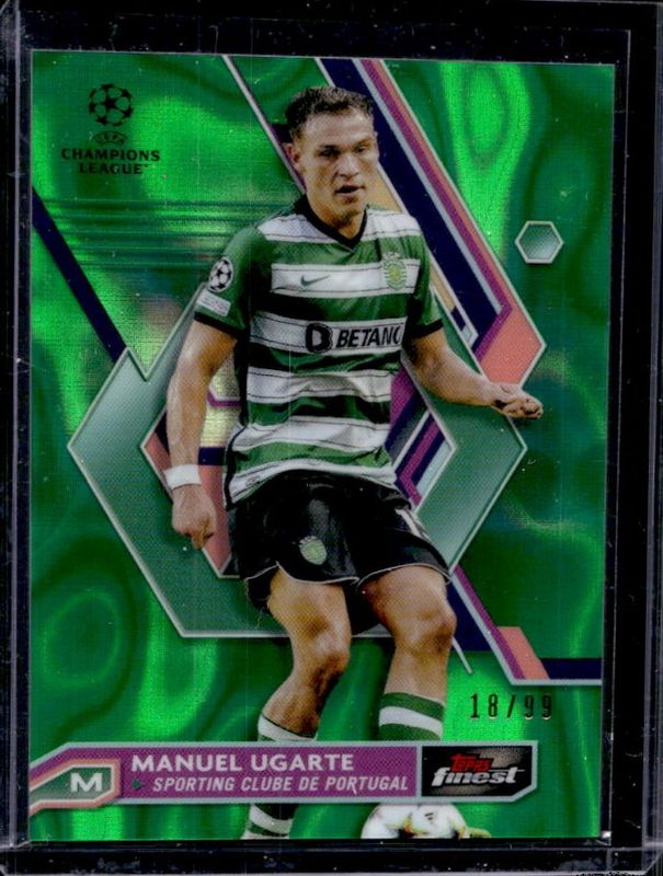 2022 Topps Finest UEFA Club Competitions #4 Green Lava Refractor /99