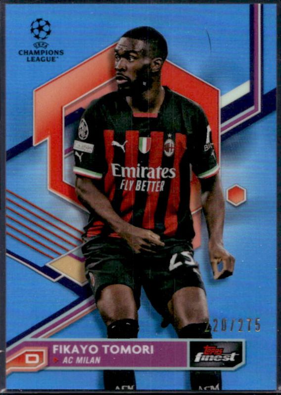 2022 Topps Finest UEFA Club Competitions #150 Sky Blue Refractor /275