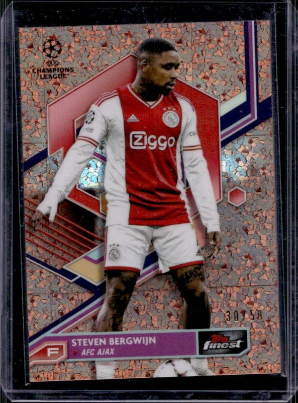 2022 Topps Finest UEFA Club Competitions #126 Rose Gold Mini Diamond Refractor /50