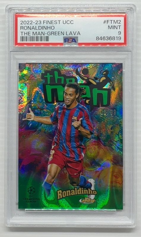 2022 Topps Finest UEFA Club Competitions #FTM-2 The Man - Green Lava Refractor /99