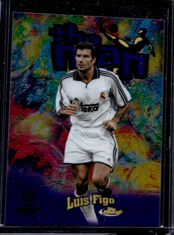 Luis Figo 2022 Topps Finest UEFA Club Competitions #FTM-5 The Man