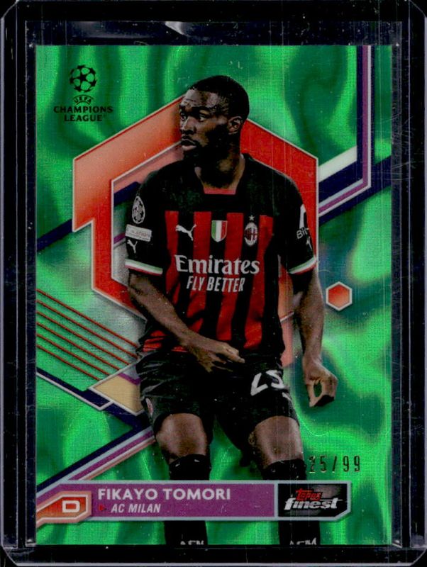 2022 Topps Finest UEFA Club Competitions #150 Green Lava Refractor /99