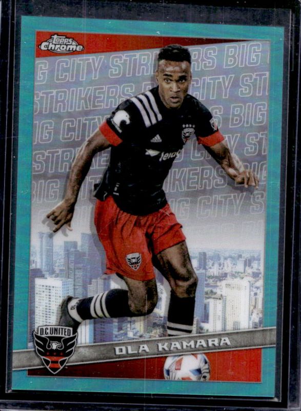 2022 Topps Chrome MLS #BCS-9 Big City Strikers - Aqua /99