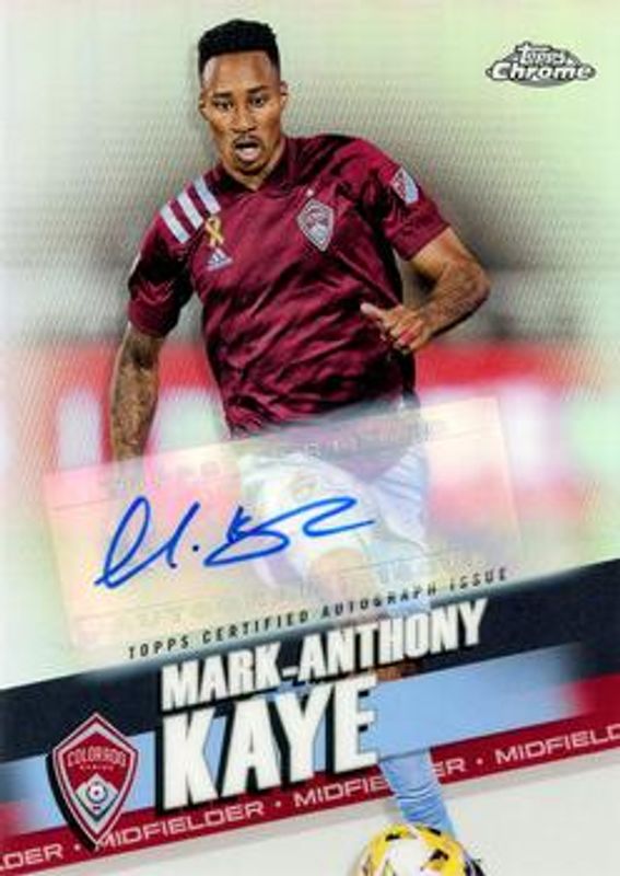 2022 Topps Chrome MLS #173 Set Autographs - Refractor