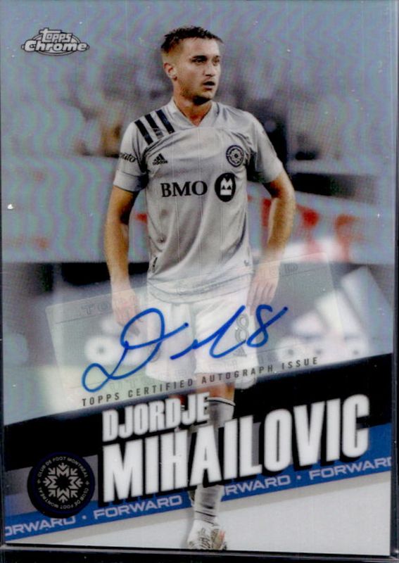 2022 Topps Chrome MLS #118 Set Autographs - Refractor