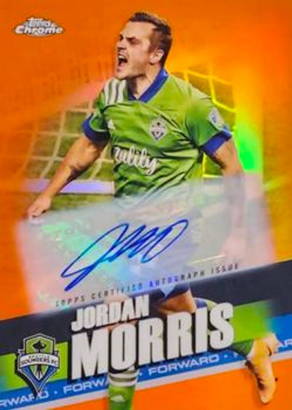 2022 Topps Chrome MLS #104 Set Autographs - Orange /25
