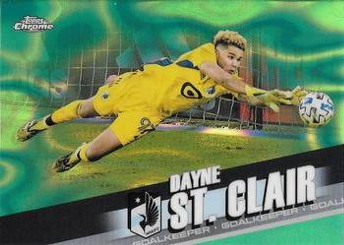 2022 Topps Chrome MLS #67 Neon Green Lava /99