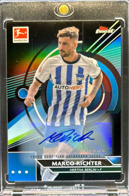 2022 Topps Finest Bundesliga #14 Autographs - Black Refractor /150