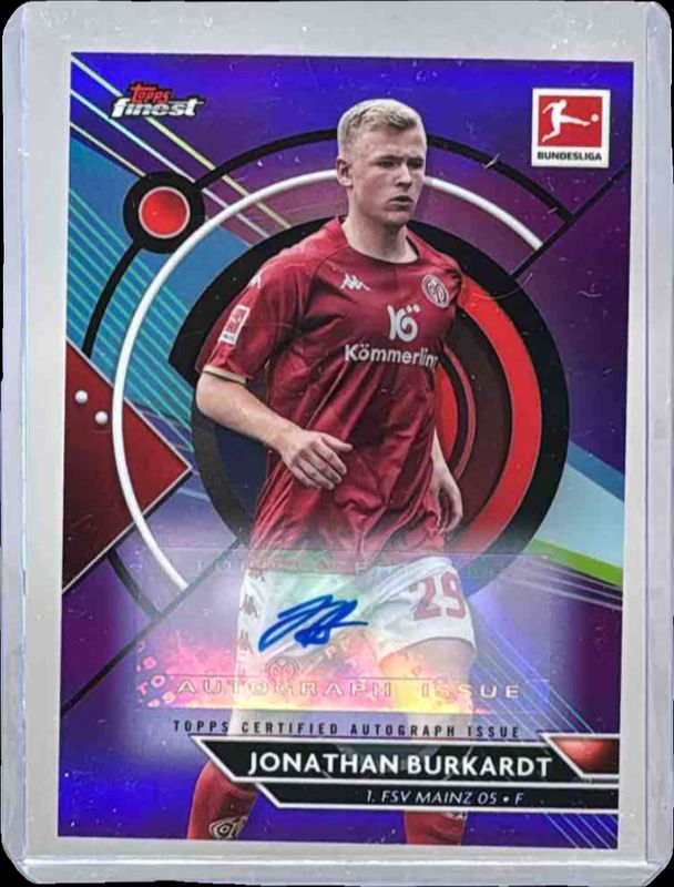 2022 Topps Finest Bundesliga #106 Autographs - Purple Refractor /99