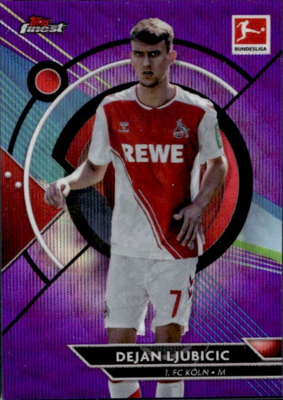 2022 Topps Finest Bundesliga #76 Purple Wave Refractor /250