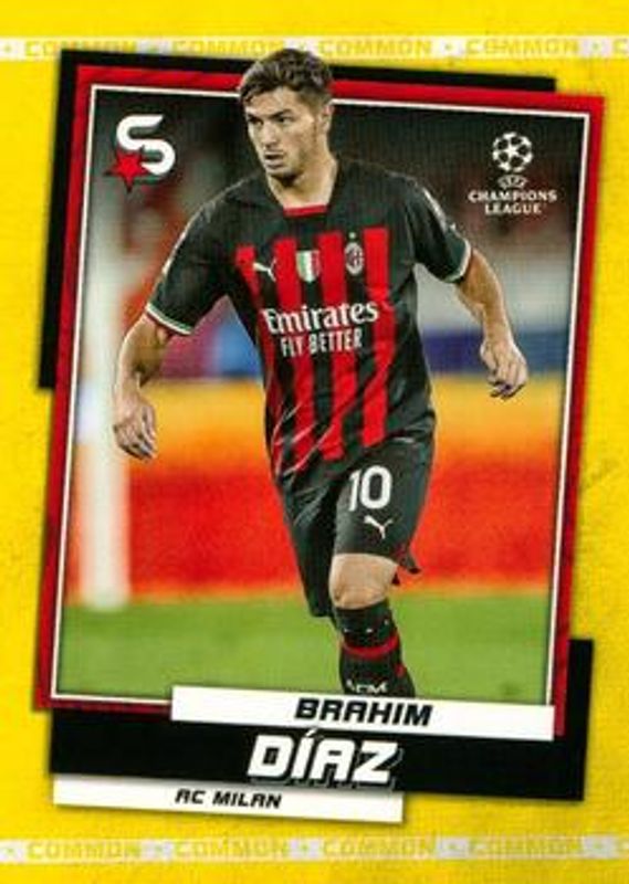 2022 Topps UEFA Superstars #72b Common Yellow