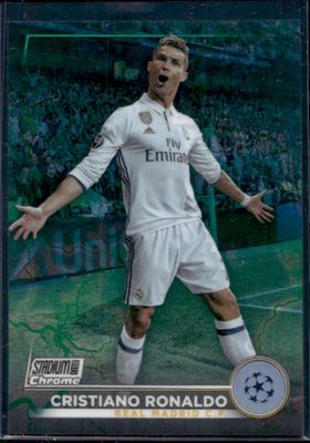 2022 Topps Stadium Club Chrome UEFA Club Competitions #7 Aqua Green Electric Charge Refractor /225