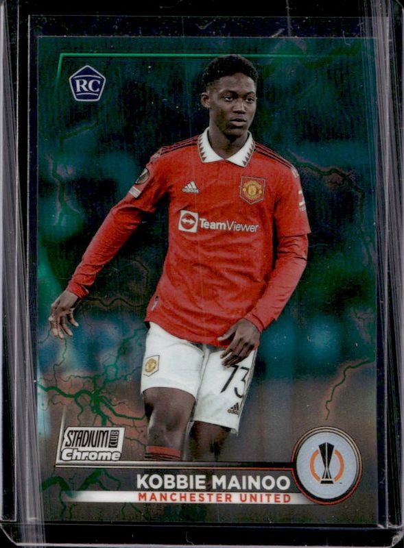 2022 Topps Stadium Club Chrome UEFA Club Competitions #73 Aqua Green Electric Charge Refractor /225