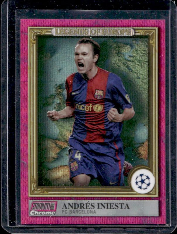 2022 Topps Stadium Club Chrome UEFA Club Competitions #LE-AI Legends of Europe - Pink Wave Refractor /150