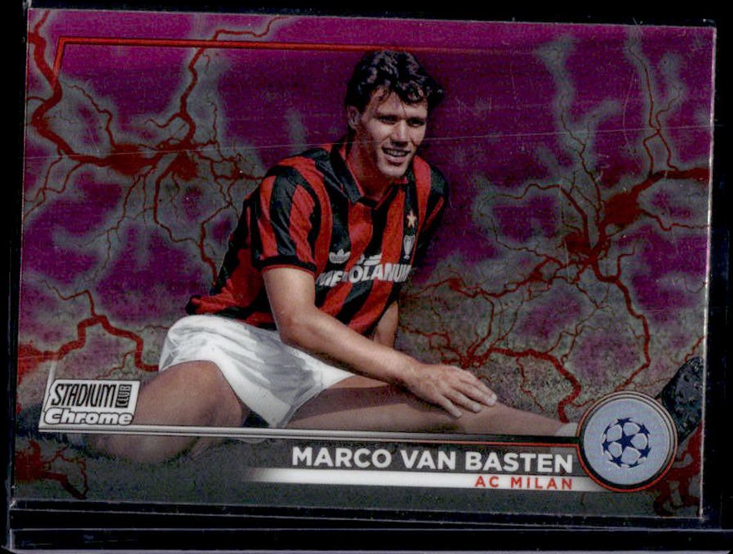 2022 Topps Stadium Club Chrome UEFA Club Competitions #64 Pink Red Electric Charge Refractor
