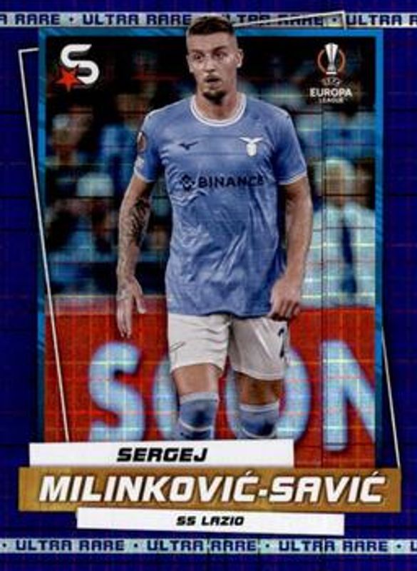 2022 Topps UEFA Superstars #180b Ultra Rare Purple /99
