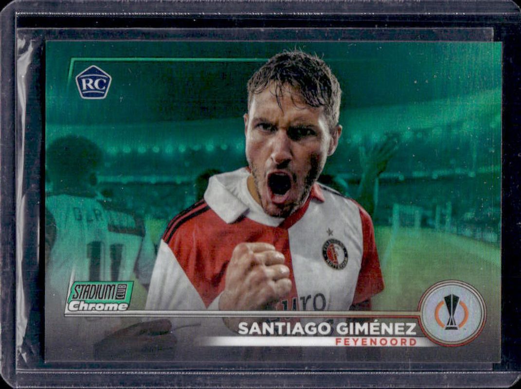2022 Topps Stadium Club Chrome UEFA Club Competitions #13 Green Refractor /99