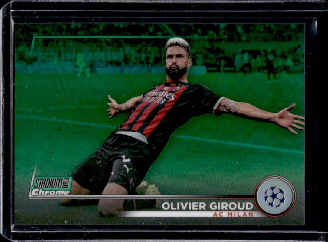 2022 Topps Stadium Club Chrome UEFA Club Competitions #70 Green Refractor /99