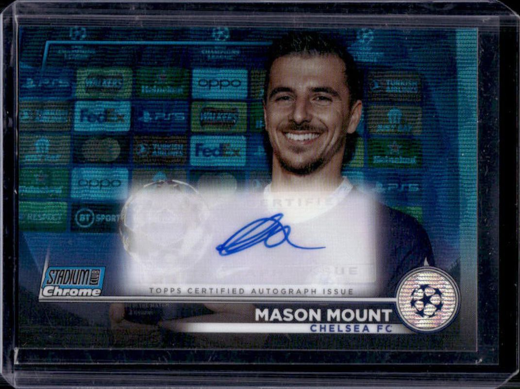 2022 Topps Stadium Club Chrome UEFA Club Competitions #CA-MM Chrome Autographs - Blue Wave Refractor /75