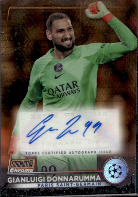 2022 Topps Stadium Club Chrome UEFA Club Competitions #CA-GD Chrome Autographs Orange - Prism Refractor /25