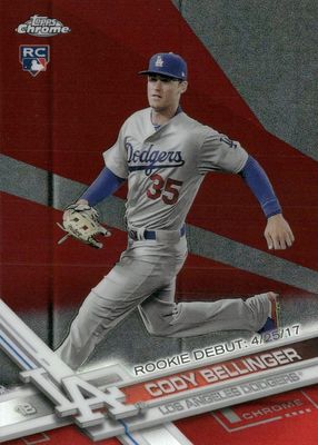 2017 Topps Chrome Update #HMT99 Rookie Debut - Red Refractor /25