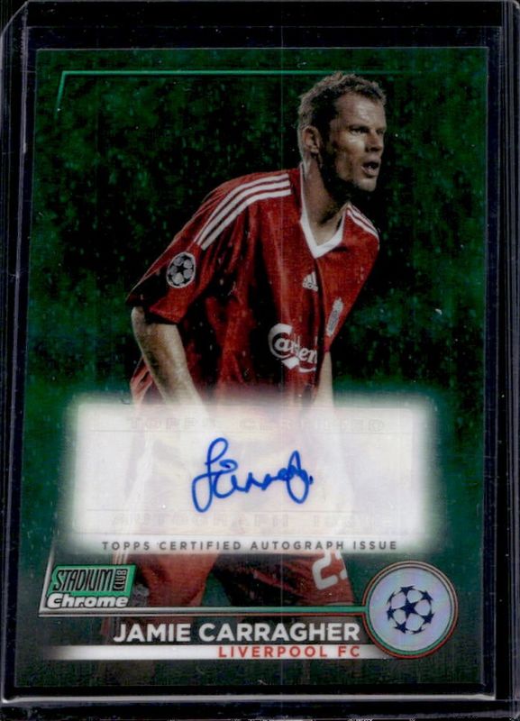 2022 Topps Stadium Club Chrome UEFA Club Competitions #CA-JC Chrome Autographs - Green Refractor /99