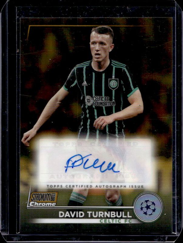 2022 Topps Stadium Club Chrome UEFA Club Competitions #CA-DT Chrome Autographs - Gold Refractor /50
