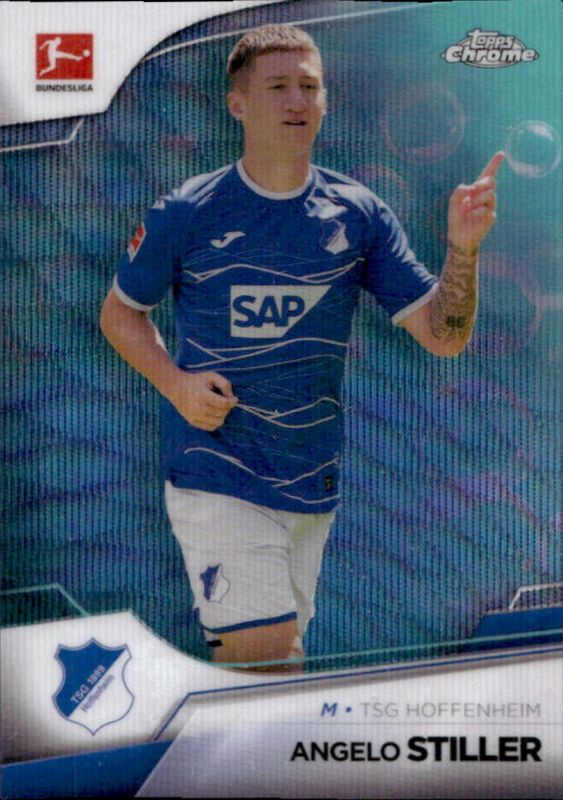 2022 Topps Chrome Bundesliga #48 Aqua Bubble Wave Refractor /275