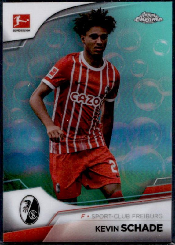 2022 Topps Chrome Bundesliga #40 Aqua Bubble Wave Refractor /275