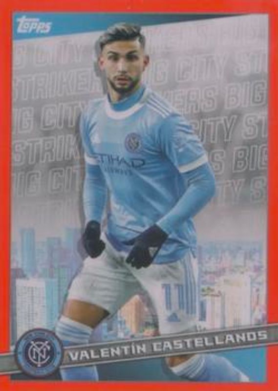 2022 Topps MLS #BCS-13 Big City Strikers - Orange /25