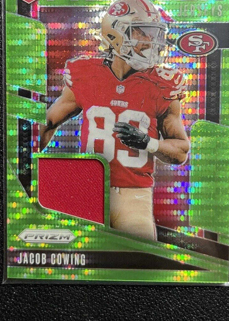 Jacob Cowing 2024 Prizm #PJ-JCG Premier Jerseys - Neon Green