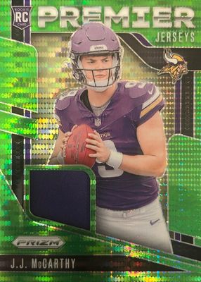 2024 Prizm #PJ-JJM Premier Jerseys - Neon Green Pulsar