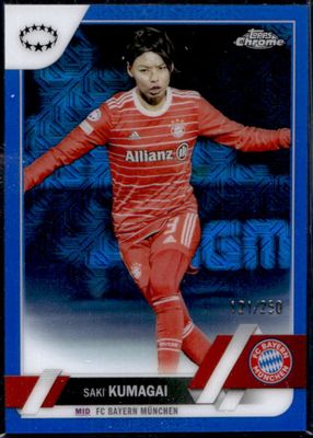 2022 Topps Chrome UEFA Women's Champions League #78 Blue Mojo Refractor /250