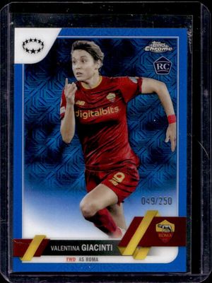 2022 Topps Chrome UEFA Women's Champions League #76 Blue Mojo Refractor /250