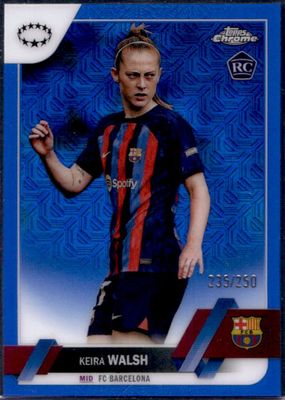 2022 Topps Chrome UEFA Women's Champions League #74 Blue Mojo Refractor /250