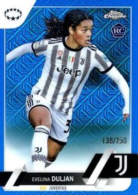 2022 Topps Chrome UEFA Women's Champions League #56 Blue Mojo Refractor /250