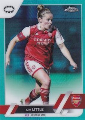 2022 Topps Chrome UEFA Women's Champions League #10 Aqua Prism Refractor