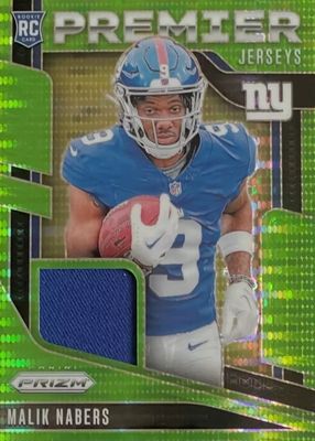 2024 Prizm #PJ-MNS Premier Jerseys - Neon Green Pulsar