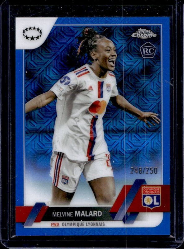 2022 Topps Chrome UEFA Women's Champions League #87 Blue Mojo Refractor /250