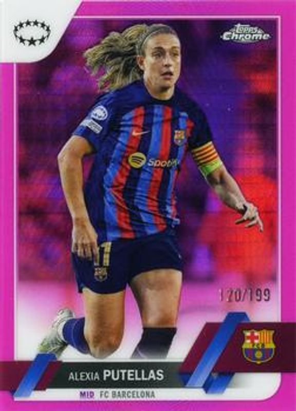 2022 Topps Chrome UEFA Women's Champions League #1 Pink Prism Refractor /199