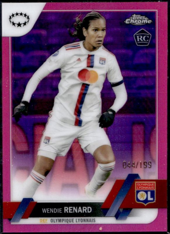 2022 Topps Chrome UEFA Women's Champions League #91 Pink Prism Refractor /199