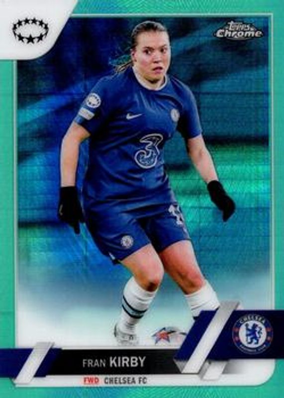 2022 Topps Chrome UEFA Women's Champions League #59 Aqua Prism Refractor