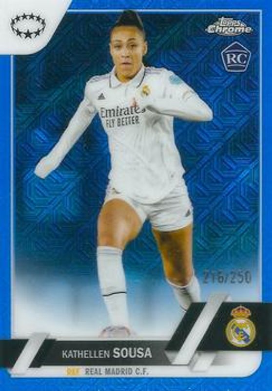 2022 Topps Chrome UEFA Women's Champions League #53 Blue Mojo Refractor /250