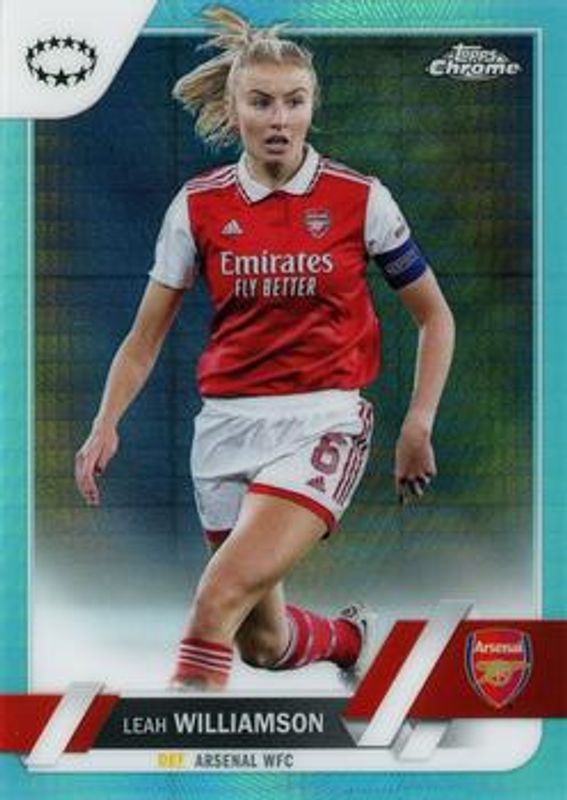 2022 Topps Chrome UEFA Women's Champions League #6 Aqua Prism Refractor