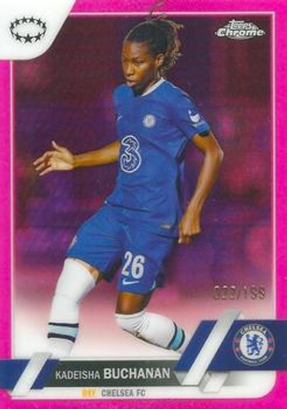 2022 Topps Chrome UEFA Women's Champions League #49 Pink Prism Refractor /199