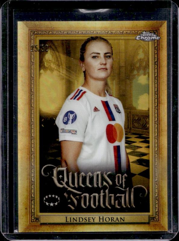 2022 Topps Chrome UEFA Women's Champions League #Q-7 Queens of Football - Gold Refractor /50