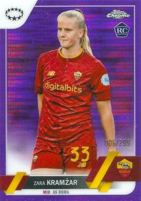 2022 Topps Chrome UEFA Women's Champions League #43 Purple Pulsar Refractor /299